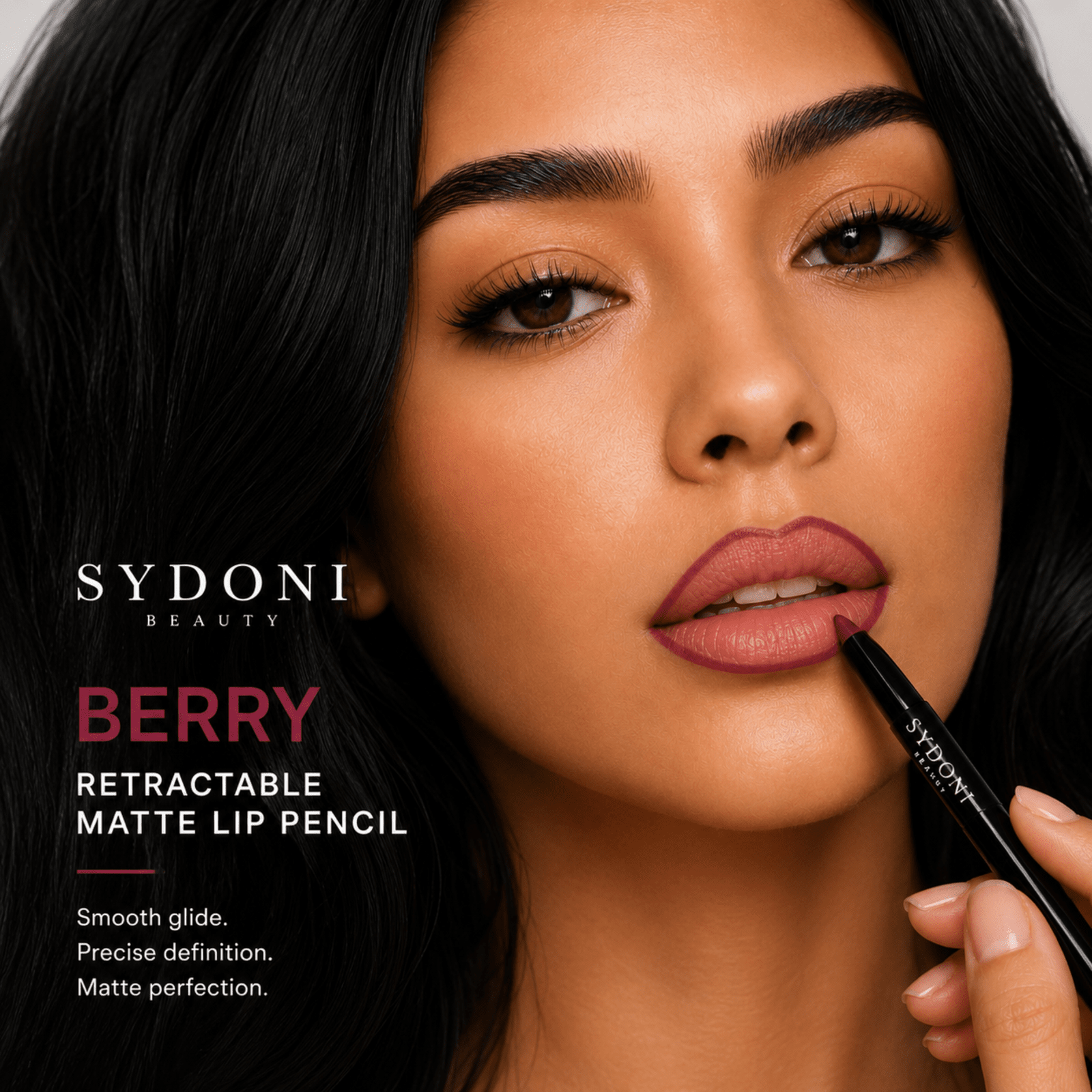 SYDONI RETRACTABLE MATTE LIP PENCIL with SHEA BUTTER 9 Rich, Smudge‑Resistant Shades