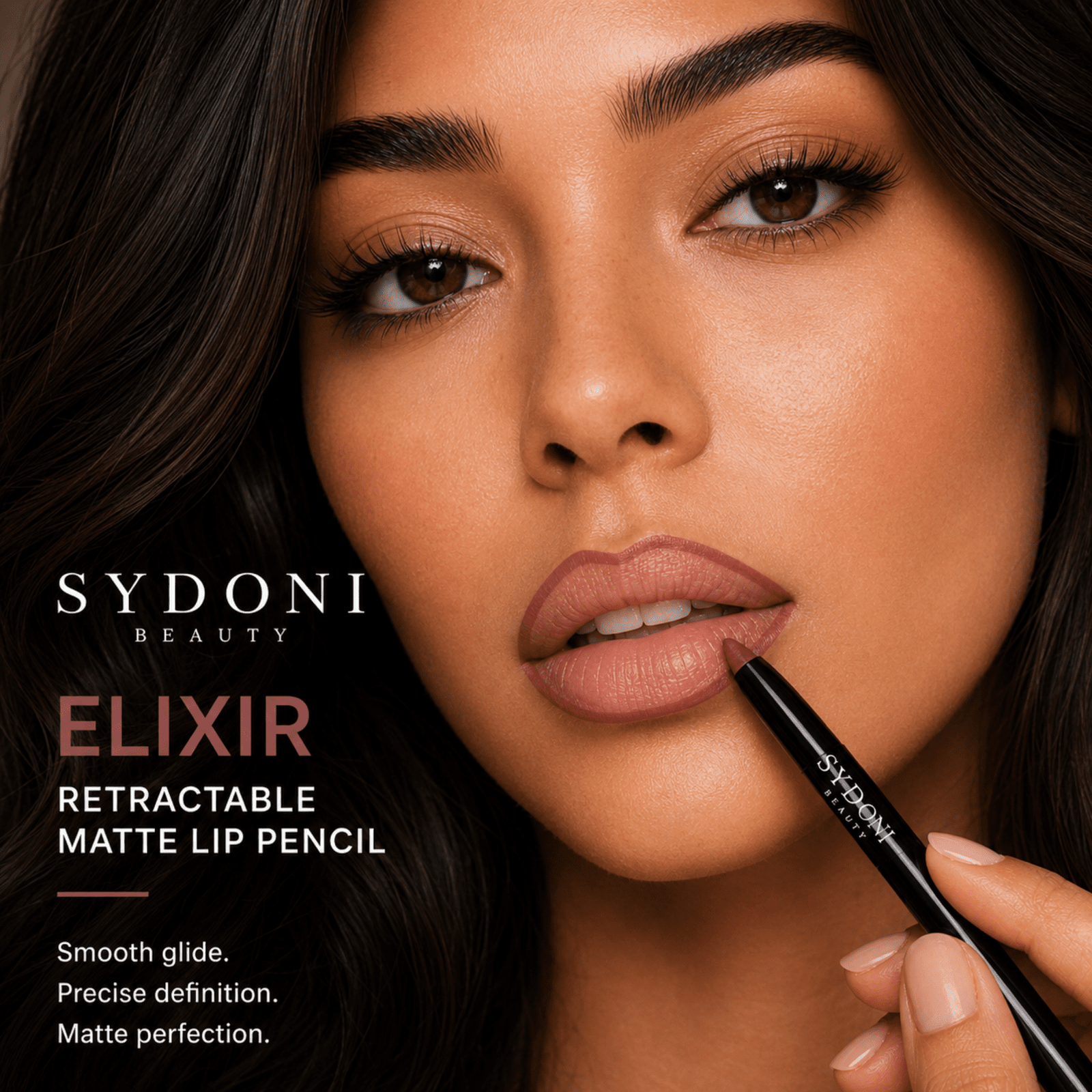SYDONI RETRACTABLE MATTE LIP PENCIL with SHEA BUTTER 9 Rich, Smudge‑Resistant Shades
