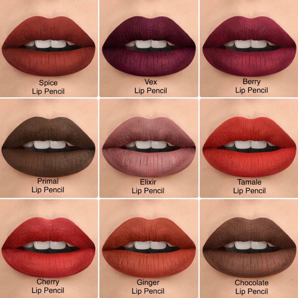 SYDONI RETRACTABLE MATTE LIP PENCIL with SHEA BUTTER 9 Rich, Smudge‑Resistant Shades