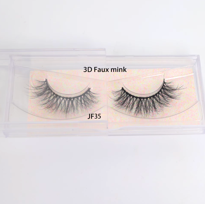 💖 3D Fluffy Faux Mink Eyelashes with Custom Box & Applicator