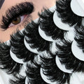 💎 Thick Dramatic Faux Mink Eyelashes – 5 Pairs Fluffy 3D Volume Lashes
